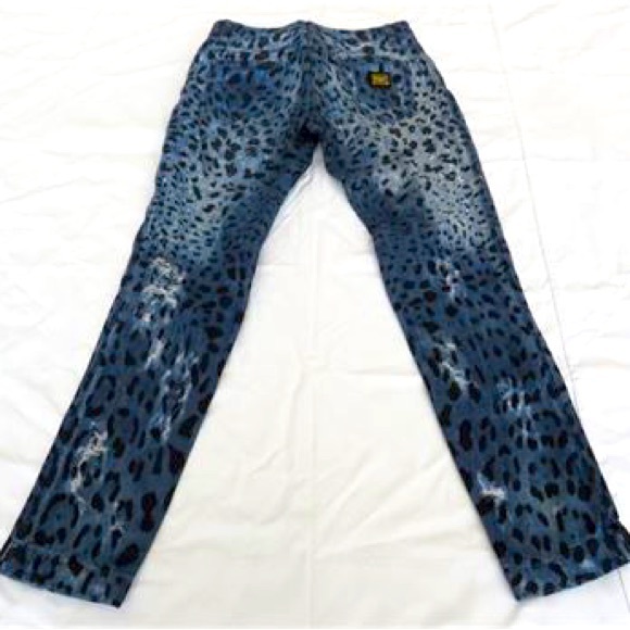 ⚜️$1,295 Retail Dolce & Gabbana Leopard Print Distressed Jeans⚜️ - Picture 7 of 16
